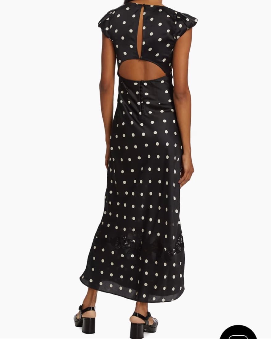 Black Polka dot Butterfly Babe Maxi - Image 3