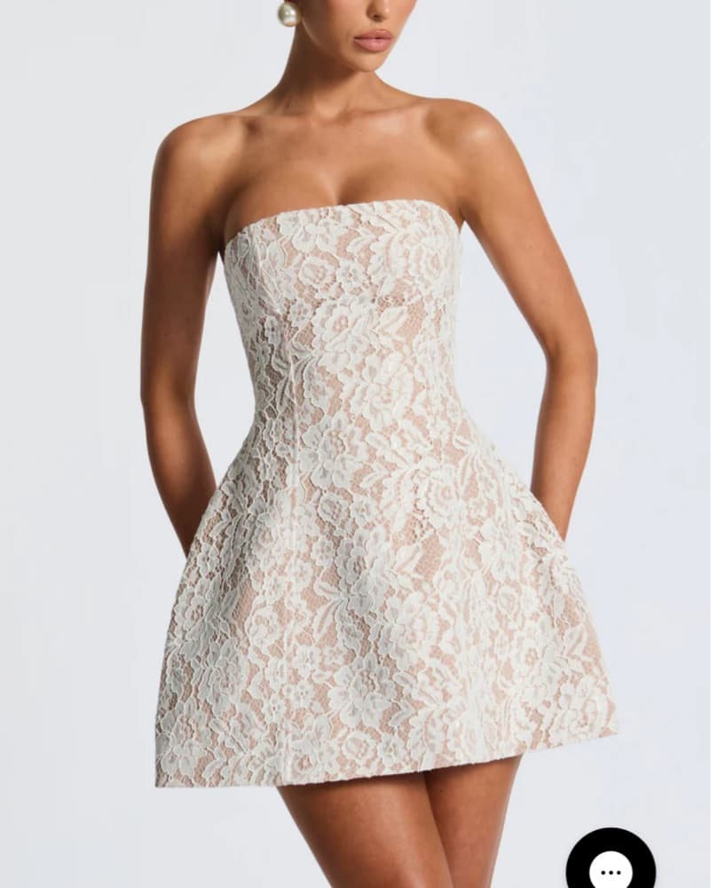 Elegant Lace Mini Dress - Image 4