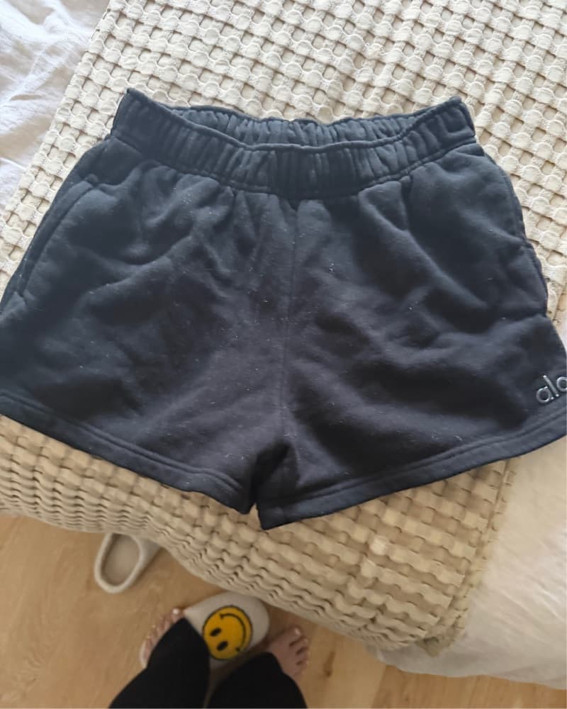 Sleek Black Athletic Shorts - Alo - Image 2