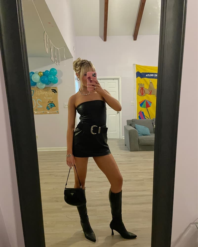 zara leather mini skirt - Image 1