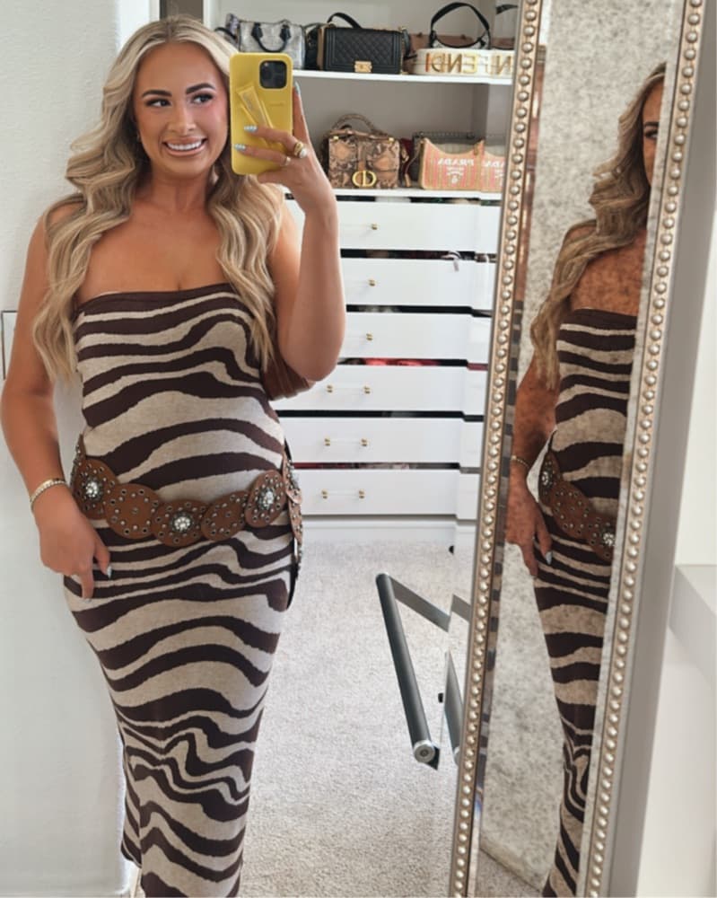 Princess Polly Zebra Strapless Dress  - Image 2