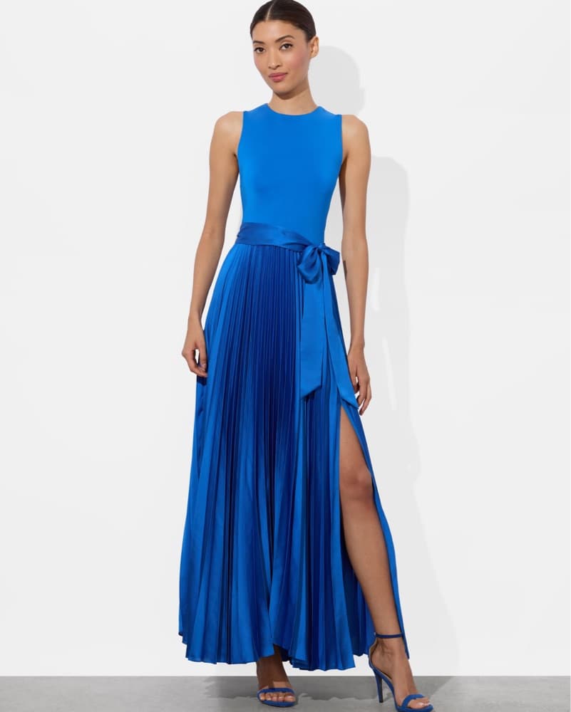 Alice + Olivia Chara Pleated Maxi Dress - Image 4