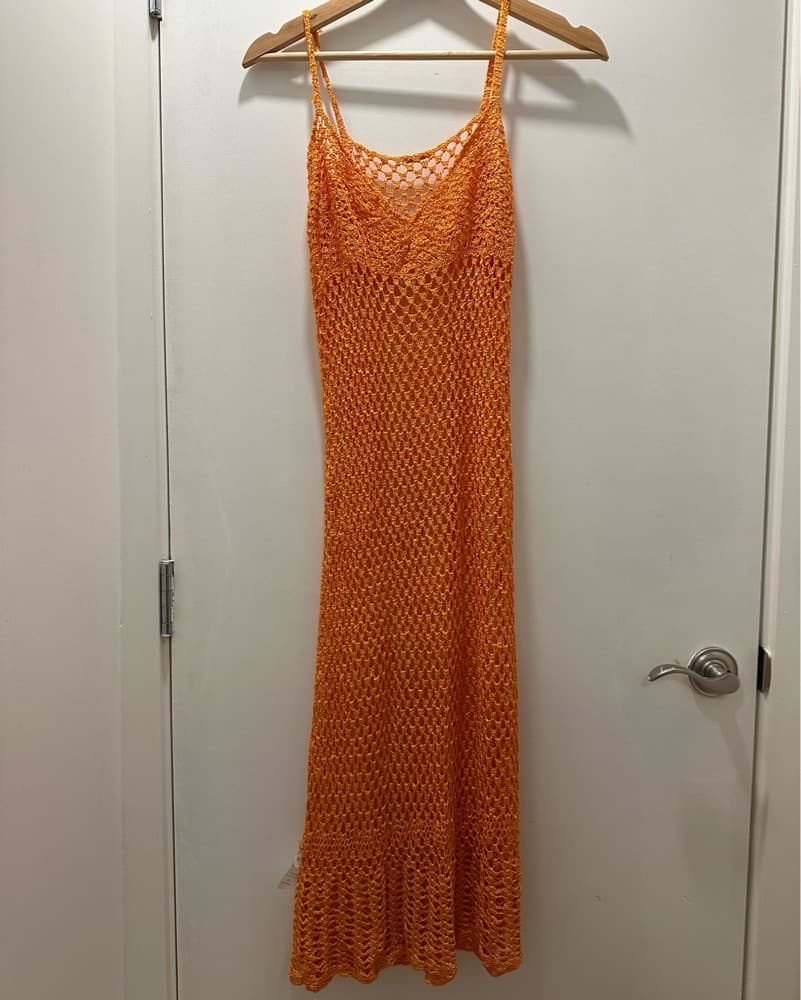 Cult Gaia Silena Crochet Dress - Image 4