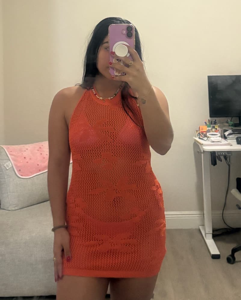 Vibrant Crochet Dress - Image 2