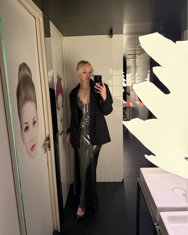 Zara Silver Backless Cross Dress  - Image 3