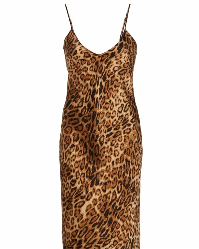 Nili Lotan Leopard Silk Slip Dress  - Image 3