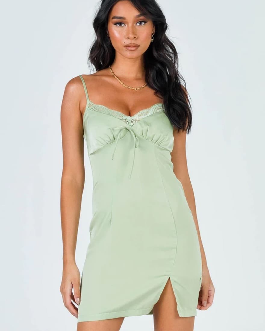 Maisi Mini Dress Green  - Image 2