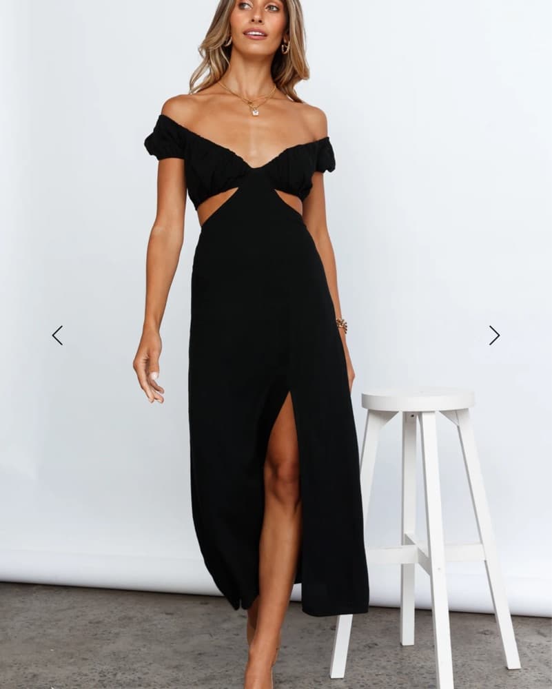 Hello Molly Black Maxi Dress - Image 2