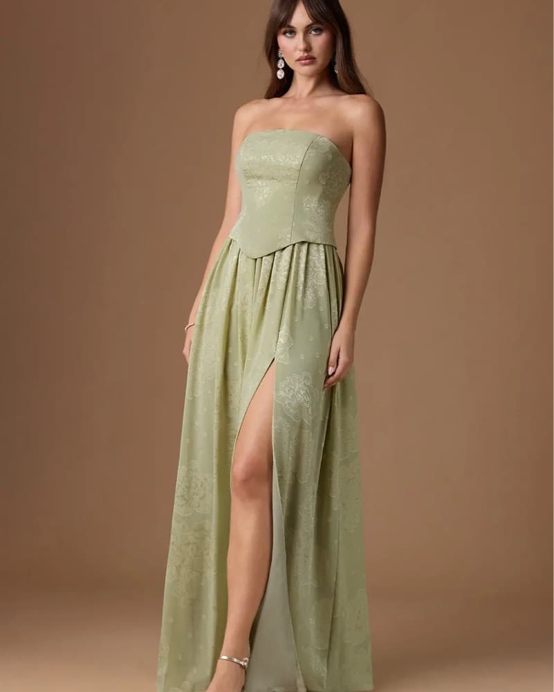 Isaura Celadon Maxi Dress  - Image 1