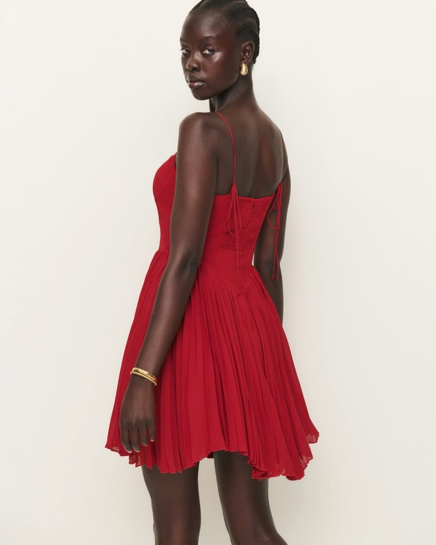 Reformation Red Ezylynn Dress - Image 2