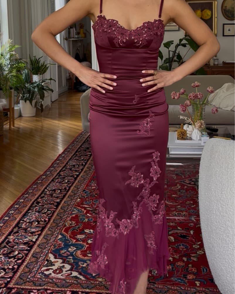 wedding formal dress Gowns and Evening Dresses Off Shoulder Satin Prom DressPlus Size Dresses for Women with Slit Apricot : Clothing, Shoes & Jewelry Color:Honeydew American Palm 🍃Vintage Betsey Johnson floral bogodec27jan2 returns and exchanges are