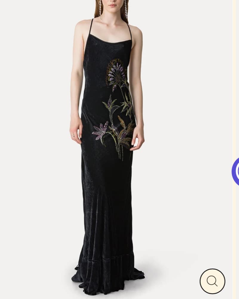 Forte Forte Velvet Black Slip Dress - Image 1