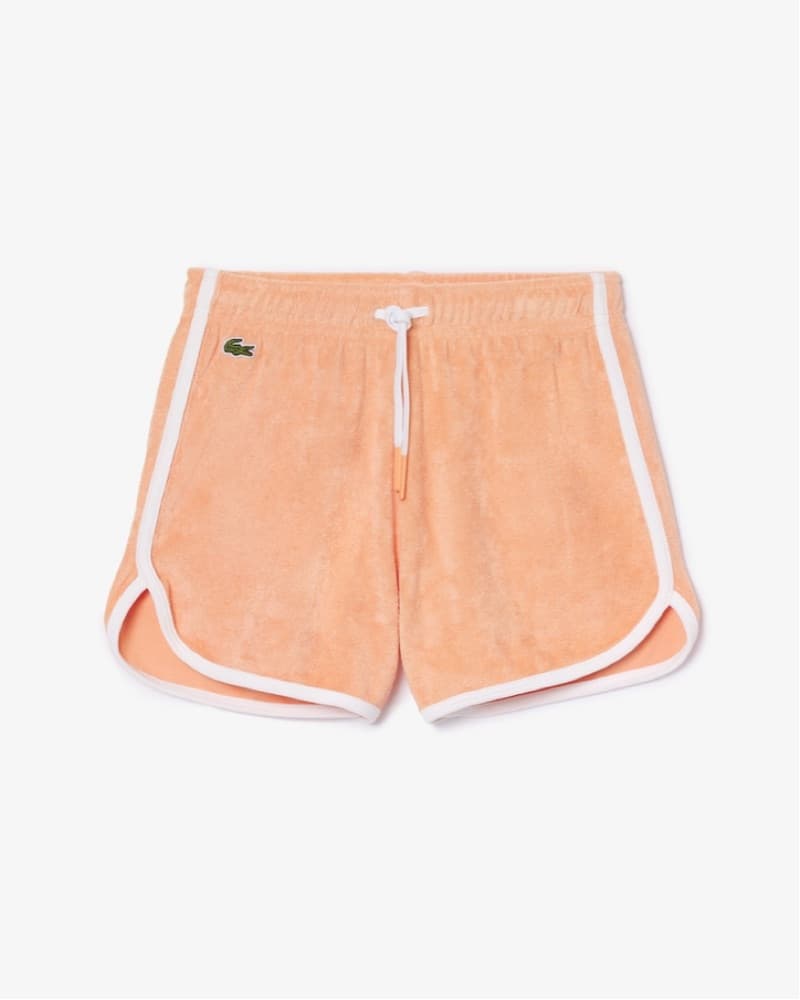 Retro Peach Terry Lacoste Shorts - Image 1