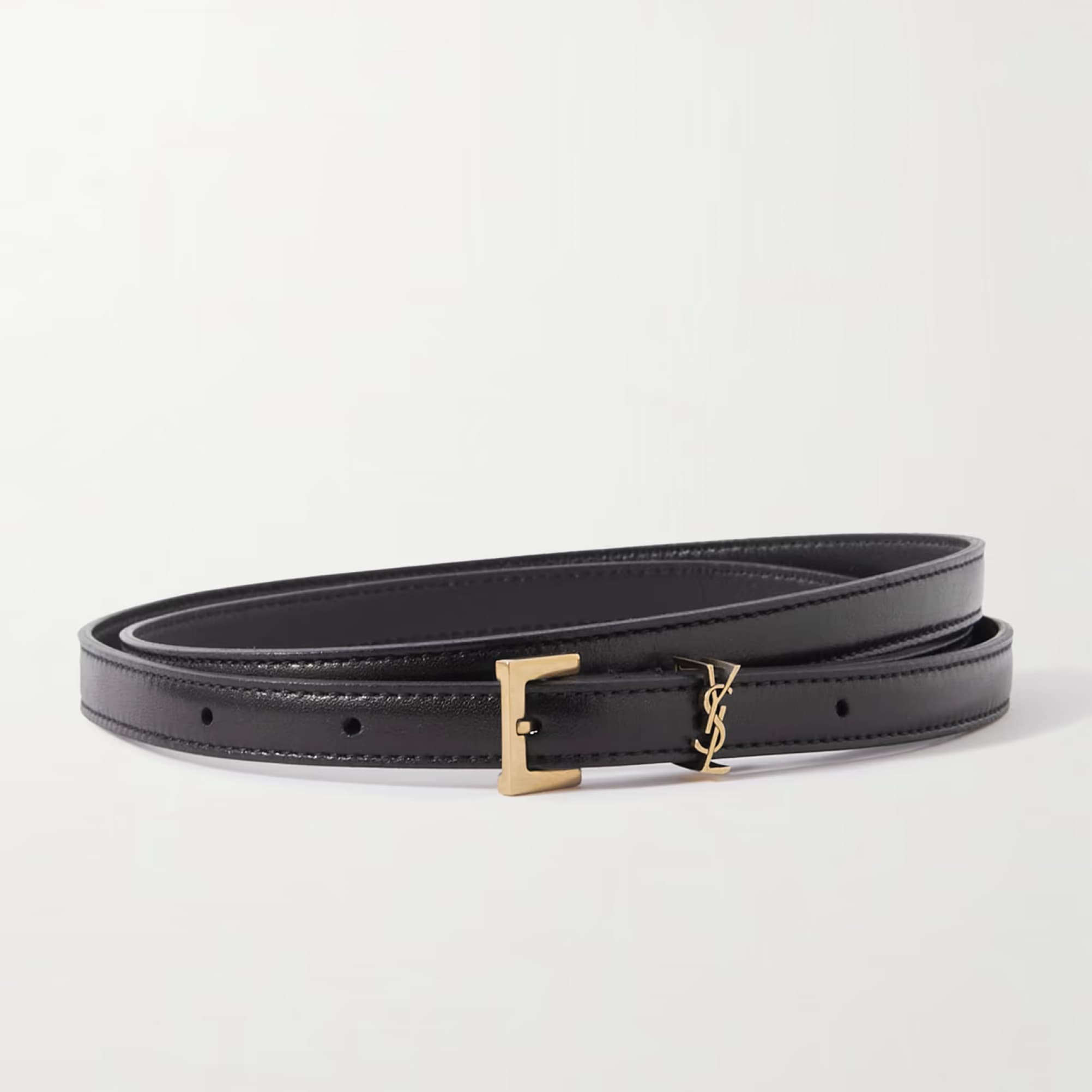 SAINT LAURENT Cassandre leather belt - Image 1