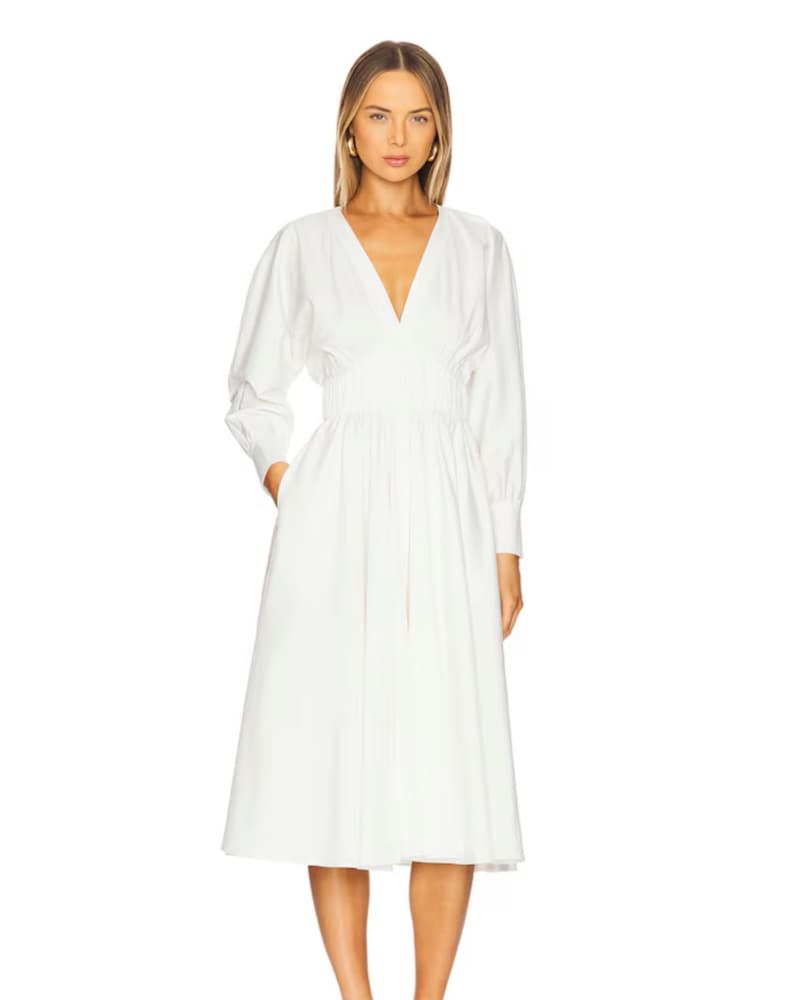 Alexis Viro White Midi Dress - Image 1