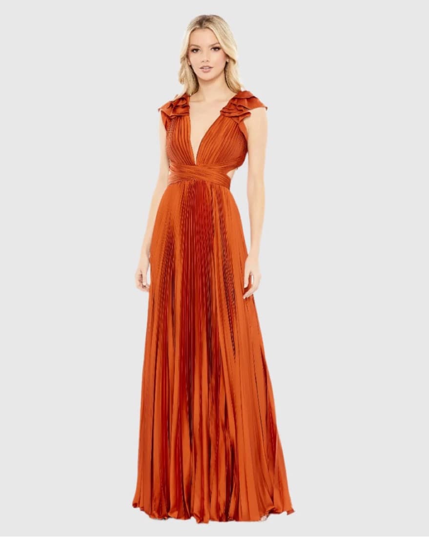 Ieena For Mac Duggal Pleated Gowb - Image 2