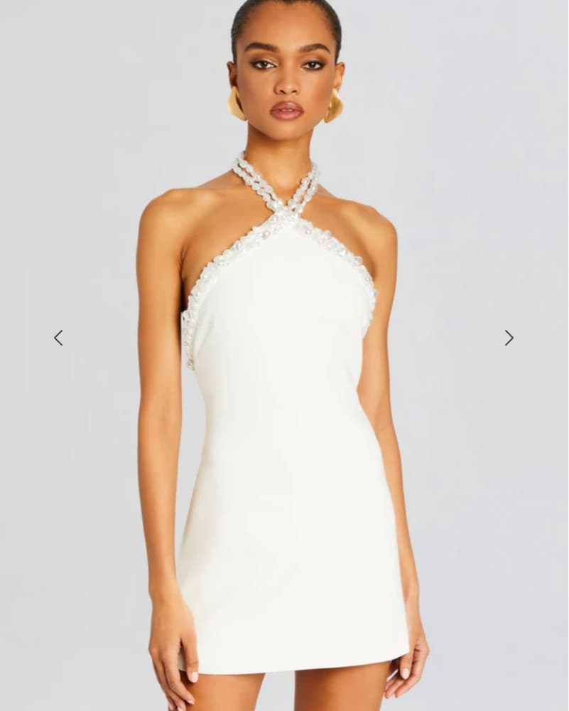 Kristi Embelished Pearl Dress - Image 1