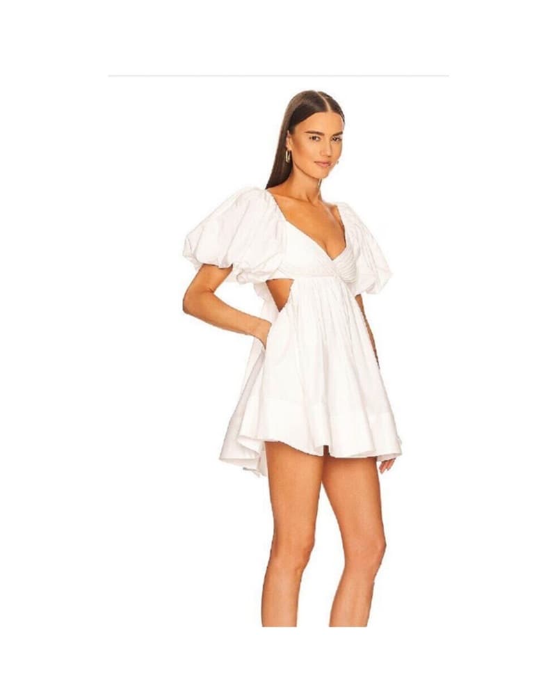 Sau Lee Lola White Mini Dress - Image 2