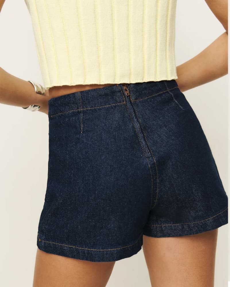 Imogen High Rise Denim Skort  - Image 4
