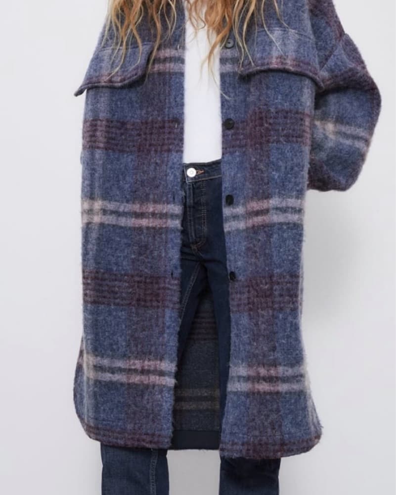 Isabel Marant Plaid Long Overcoat Dupe - Image 2
