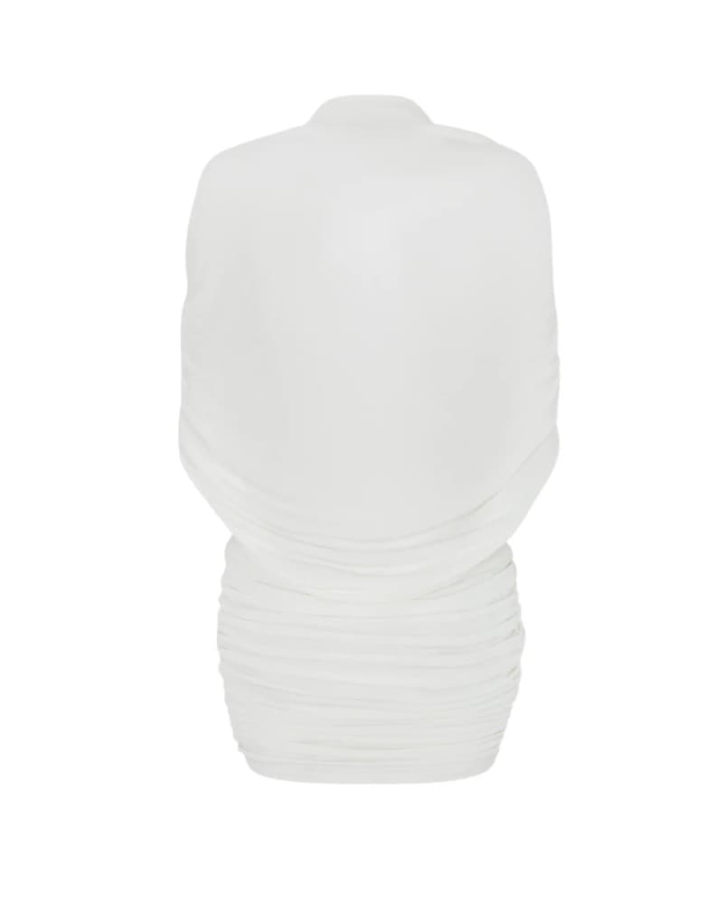 White Cascade Dress.  - Image 4
