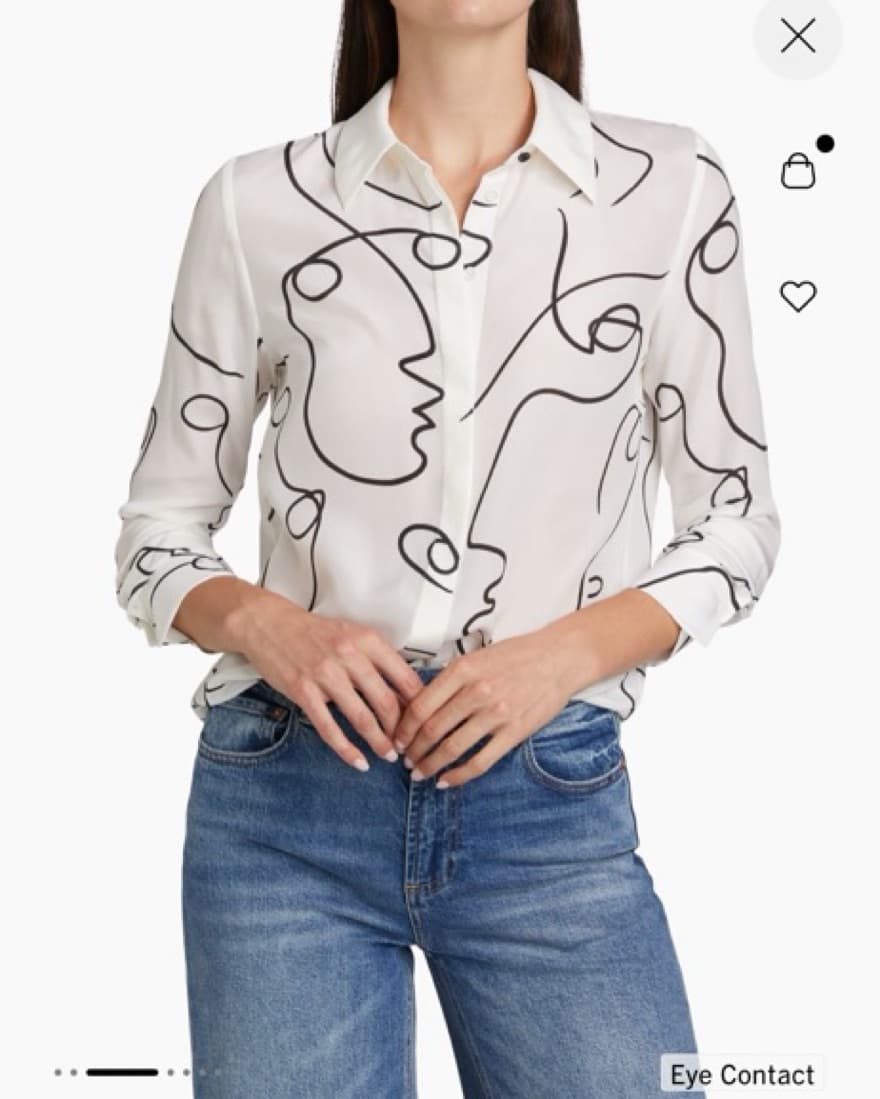 Alice And Olivia Brady Slim Fit Top - Image 2