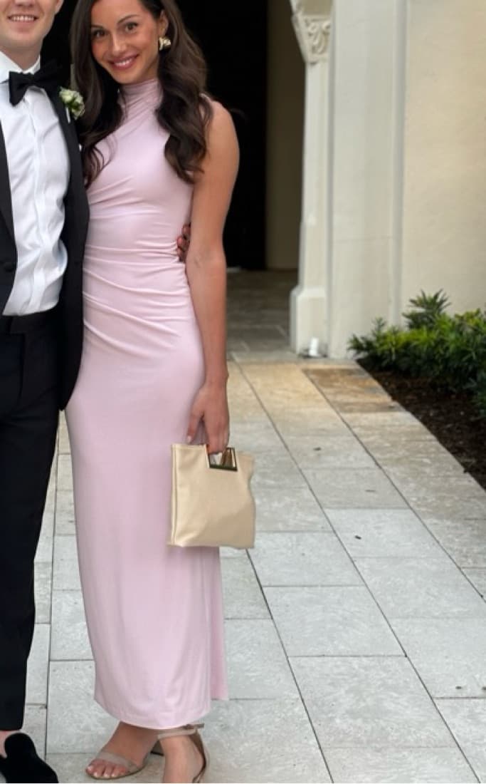 Light Pink Zara Wedding Guest Dress  - Image 2