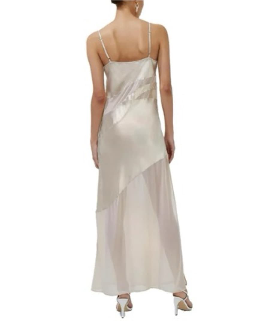 Mesh Panel Slip Dress - Image 2