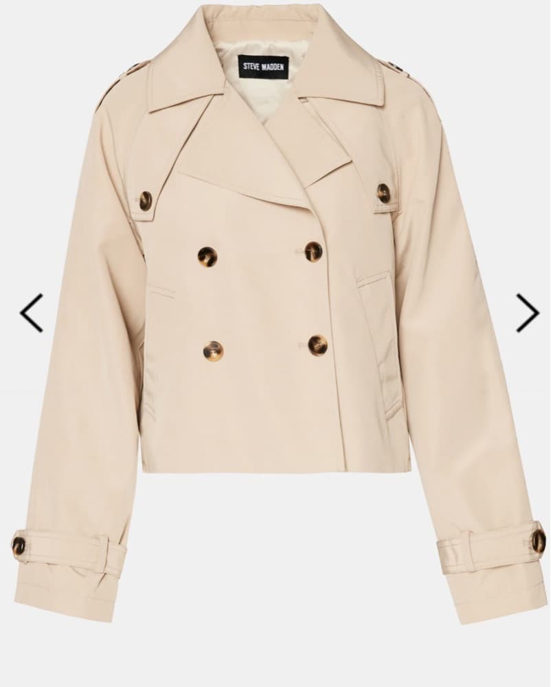 Steve Madden Cropped Trench Coat - Image 2