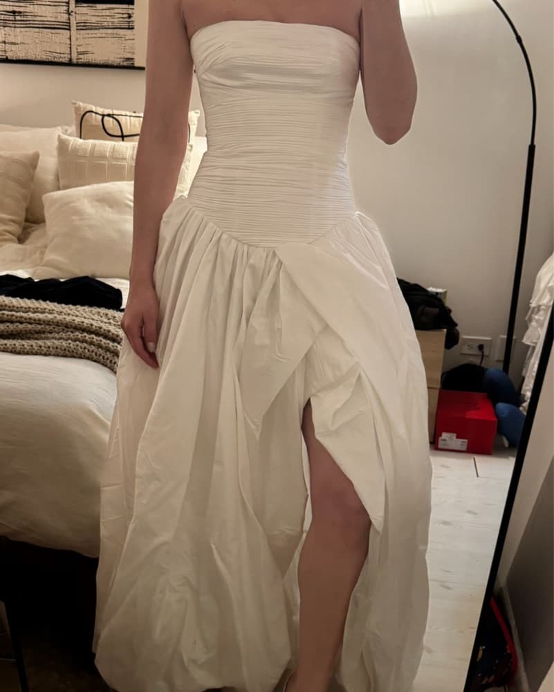 Aje Violette White Bubble Maxi Dress - Image 4