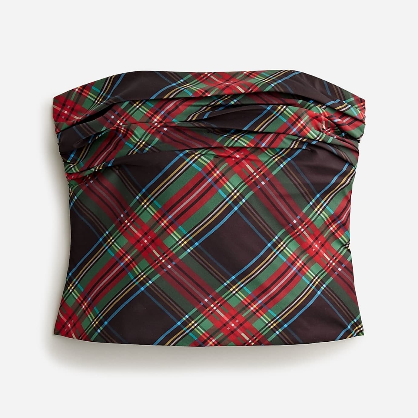 JCrew Collection Tartan Strapless Top - Image 4