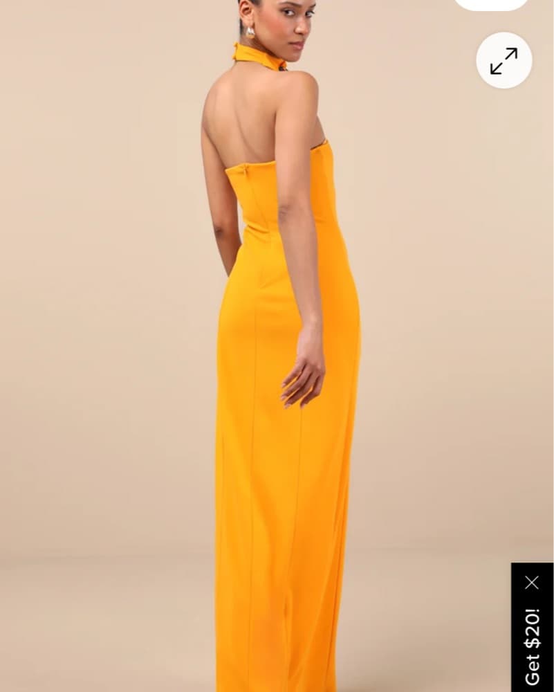 Orange/yellow Long Dress  - Image 2
