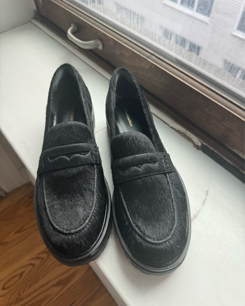 Reformation Calf Hair Loafers - Image 1