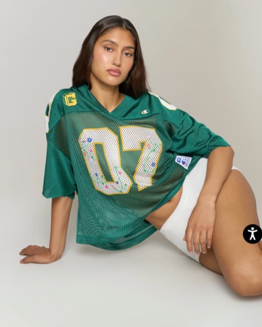 Guzio x Champion cut off Football Jersey - Image 2