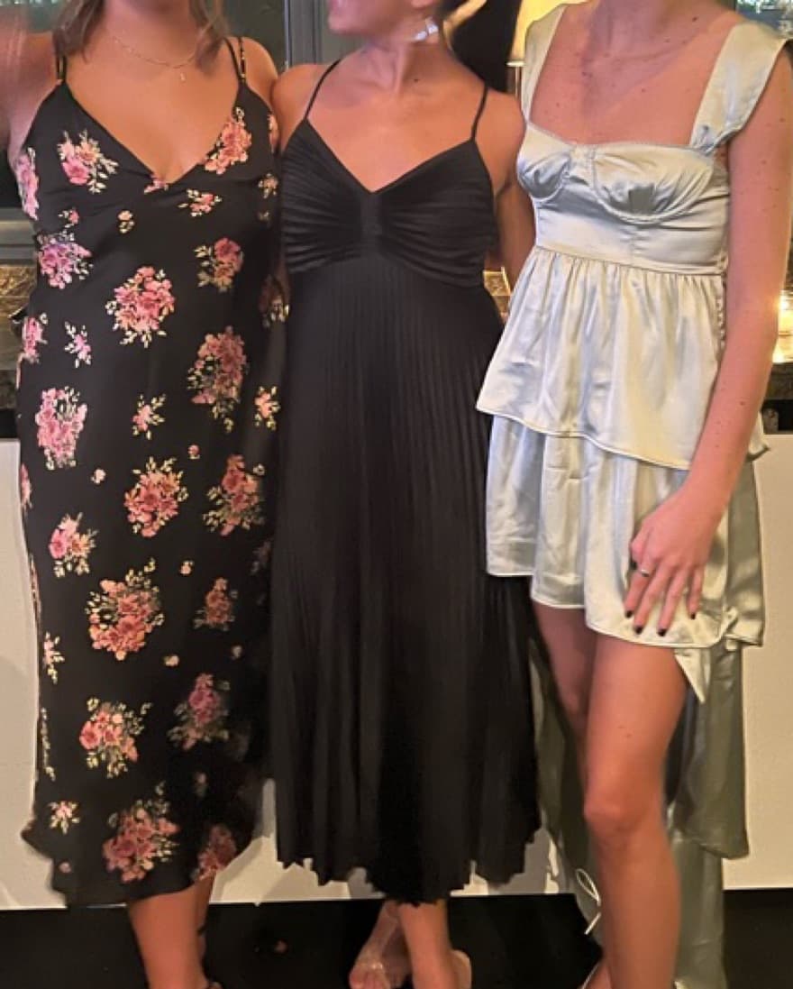 Black Pleated Dress - Image 2