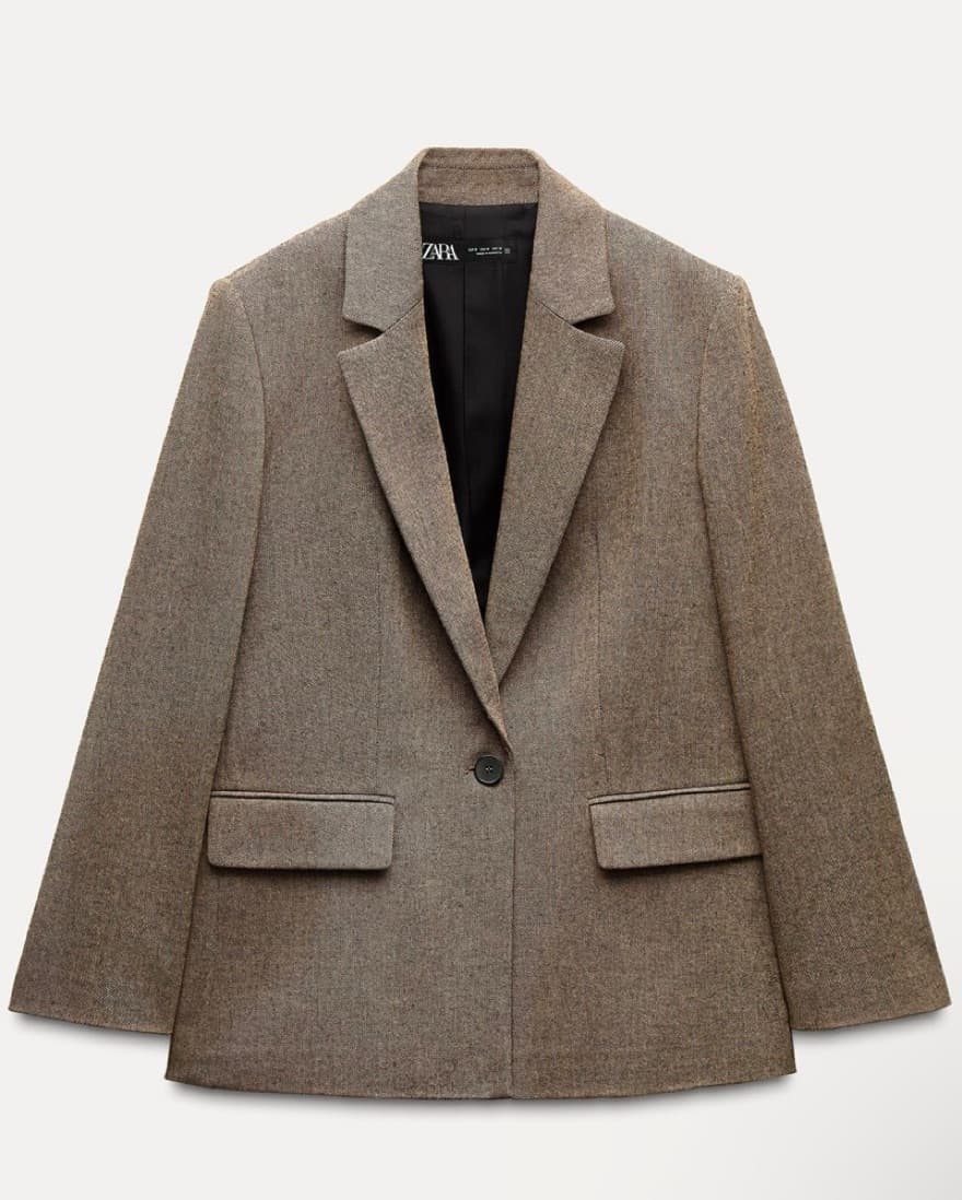 Oversized Brown Blazer - Image 2