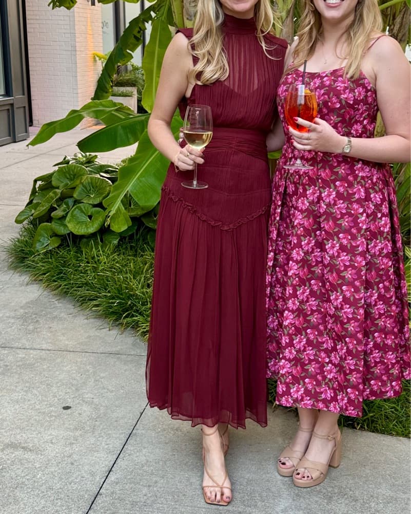 Shona Joy Burgundy Dress - Image 2