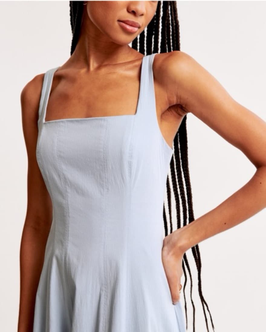 Fit & Flare Stretch Midi Dress - Image 3