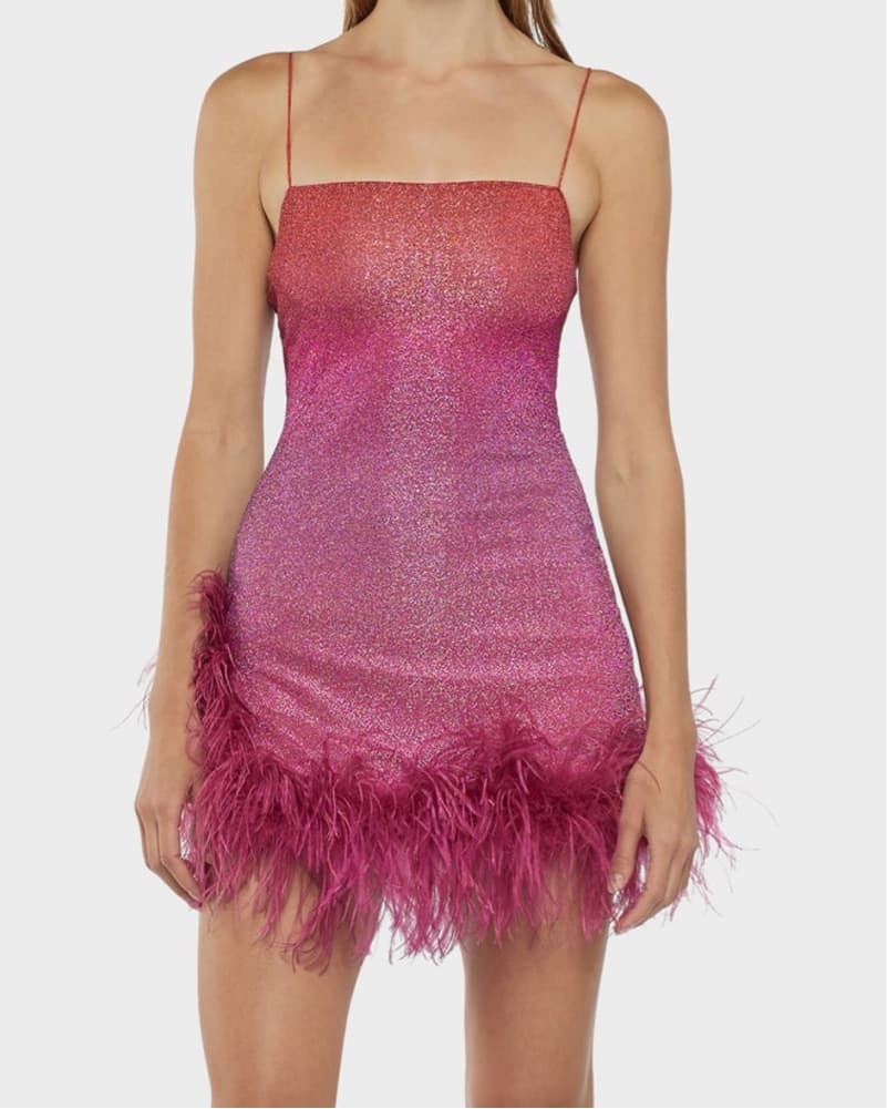 Oseree LUMIÈRE SHADE PLUMAGE MINI DRESS - Image 1