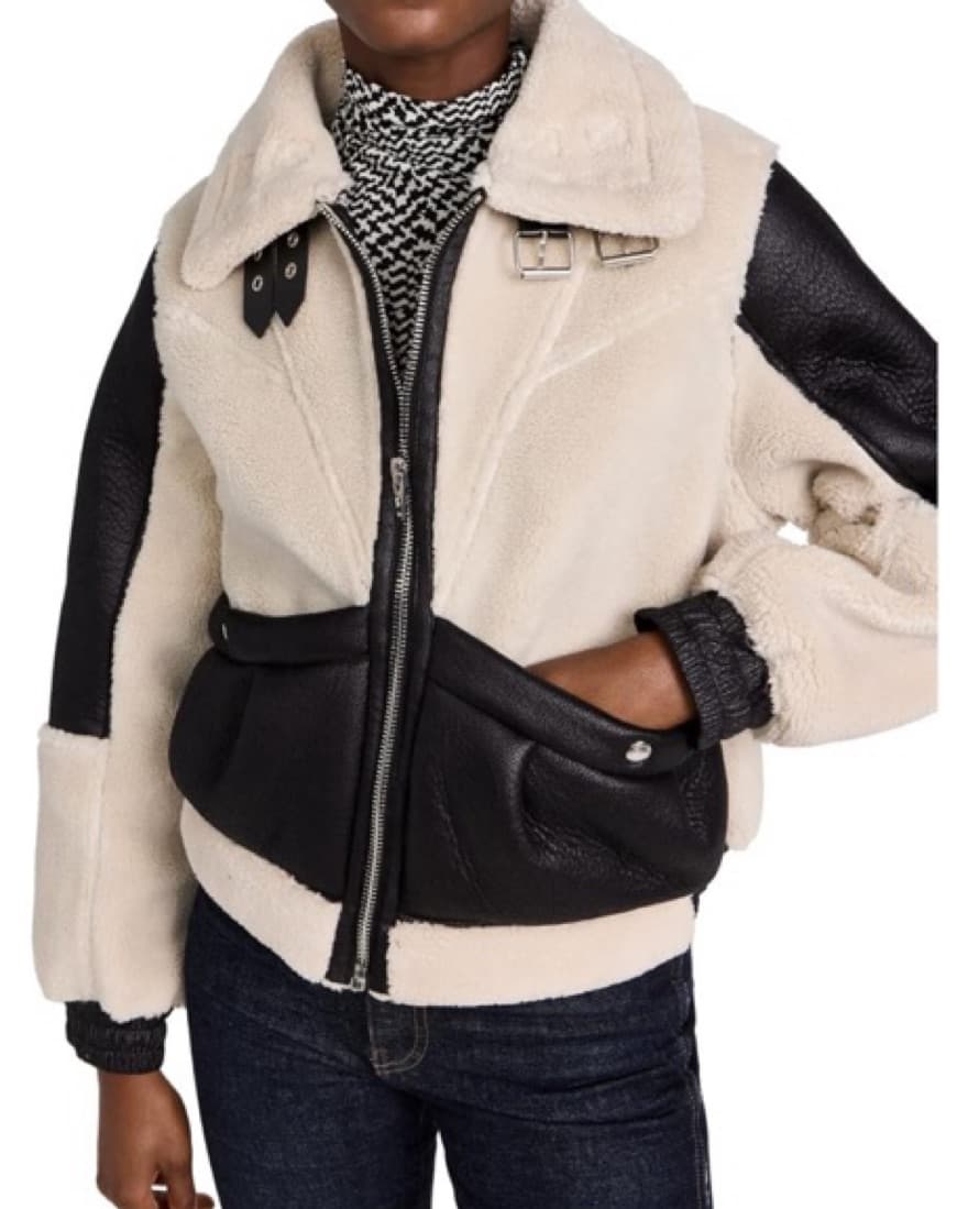 Blank NYC Faux Shearling Moto Jacket - Image 6