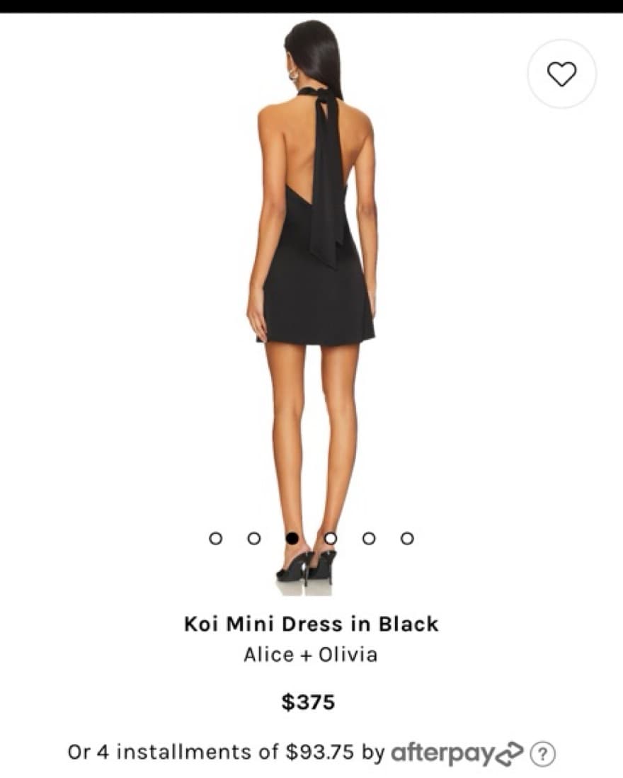 Alice & Olivia Kai Mini Backless Dress - Image 2
