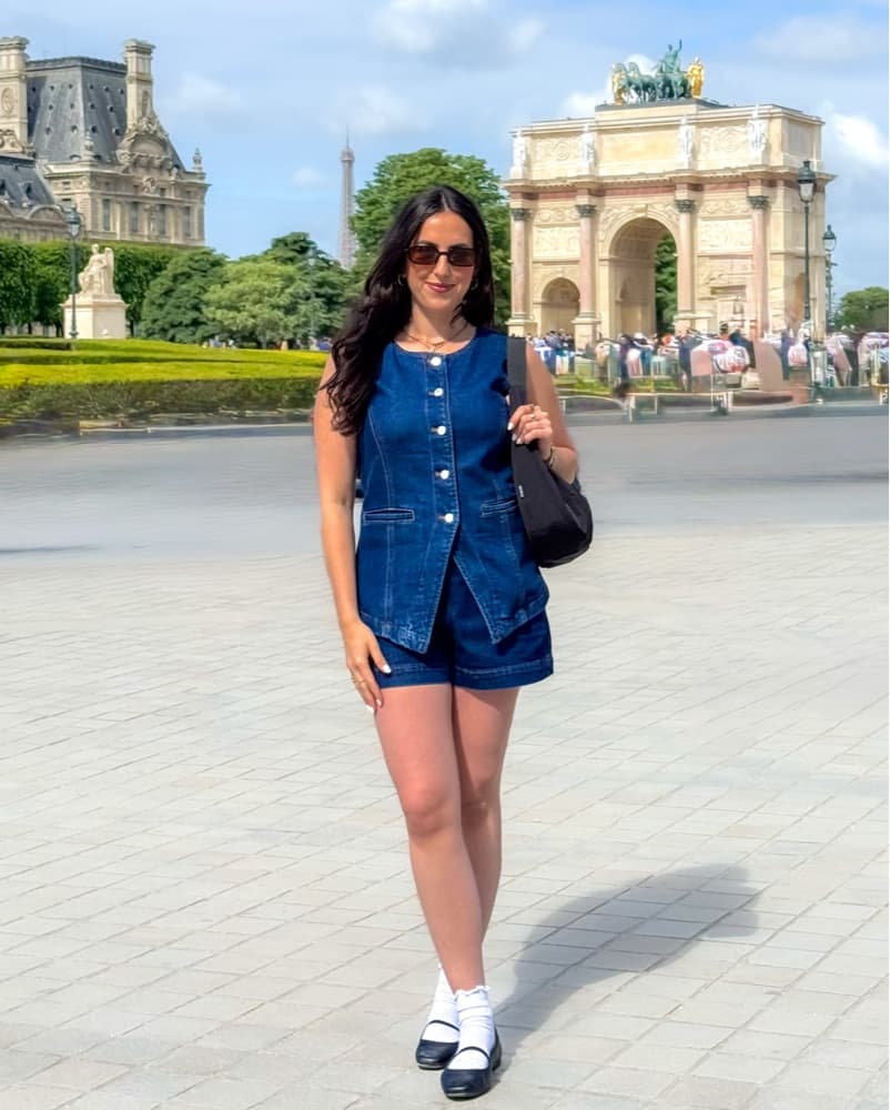 Matching Denim Vest & Short Set - Image 2