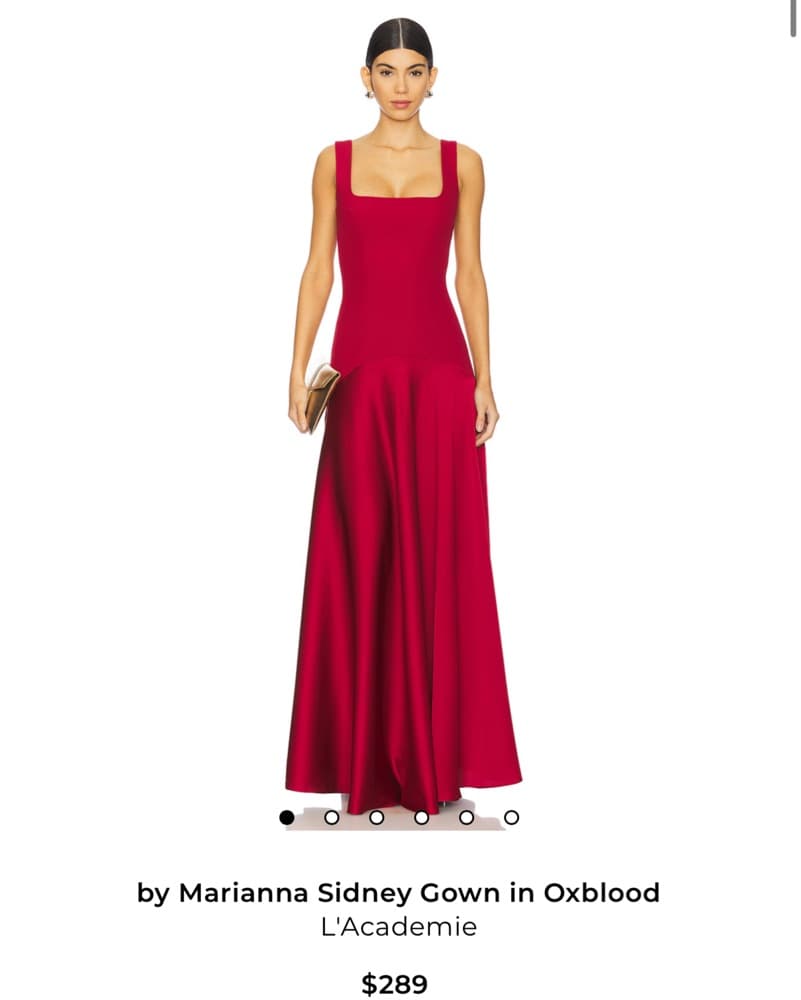 Burgandy Red Revolve Formal dress  - Image 1