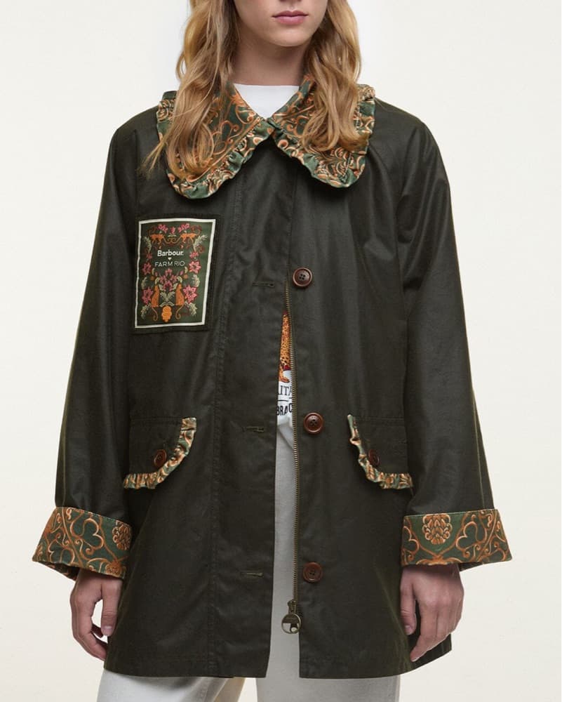 Barbour x Farm Rio Waxed Jacket - Image 2