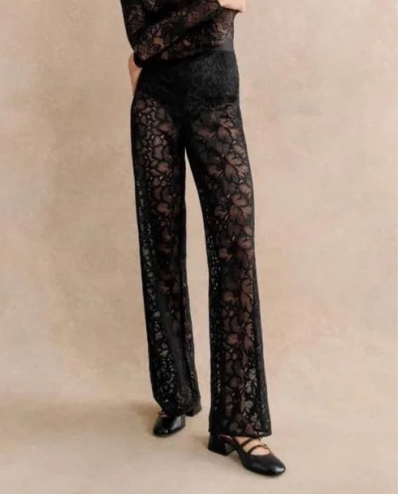 Black Lace Pant Sezane  - Image 2