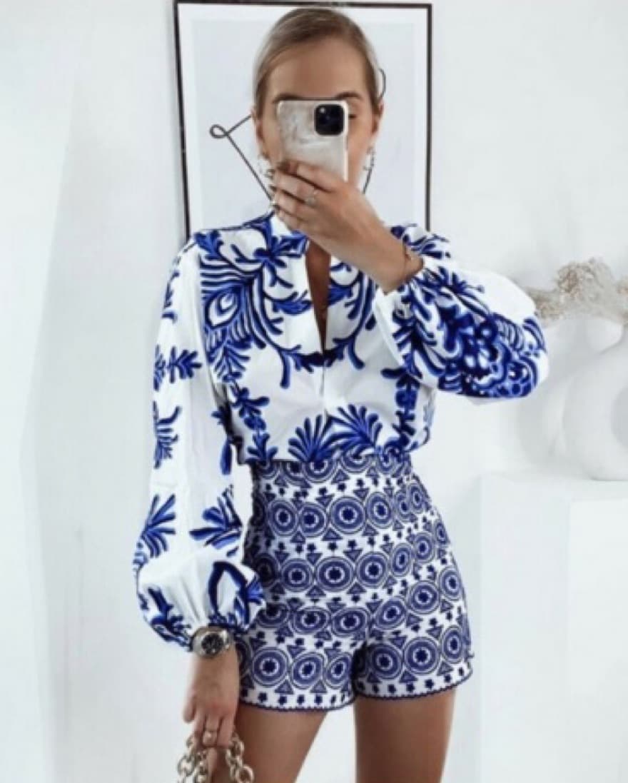 Zara Embroidered Shorts - Image 4