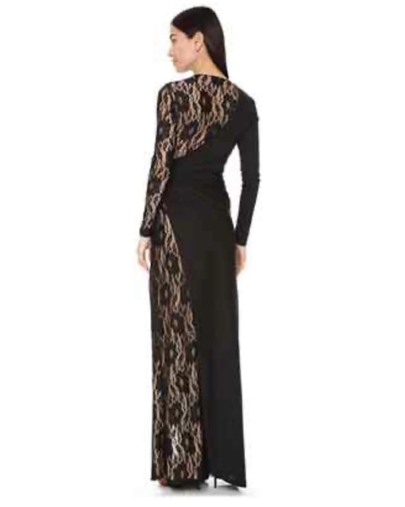 Parker Black Lace Long Dress  - Image 2