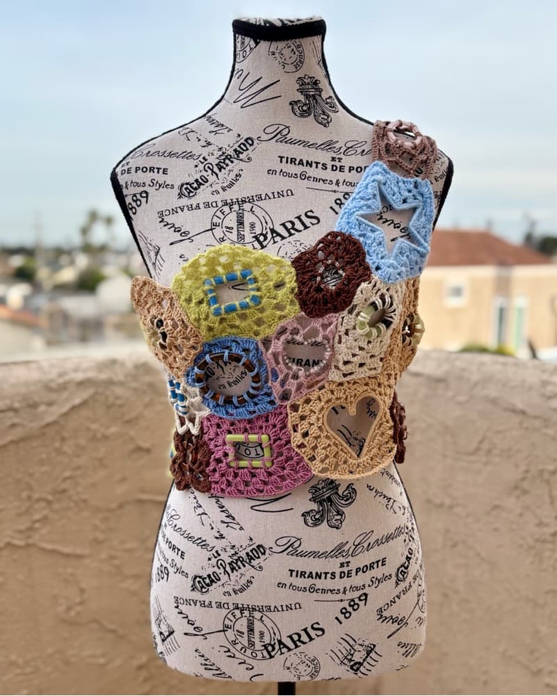 Lirika Matoshi one-shoulder Crochet Top  - Image 1