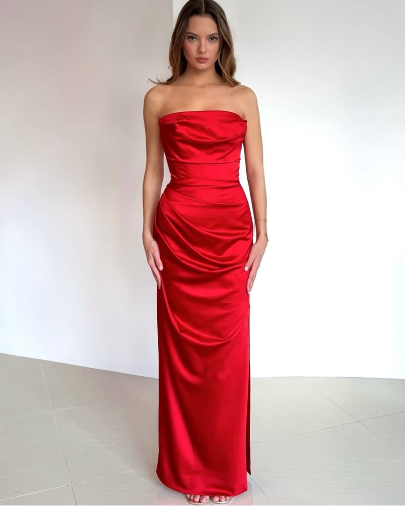 House of CB • Adrienne Strapless Gown - Image 1