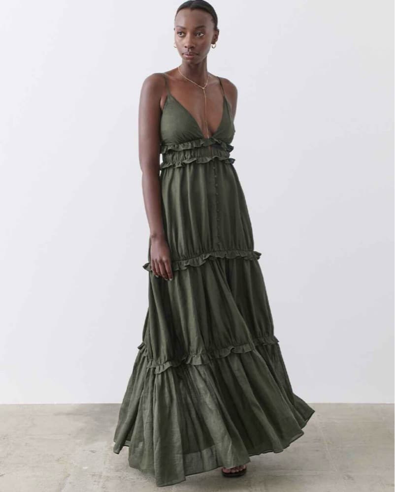 Joslin Linen Maxi Dress - US 2 - Image 3